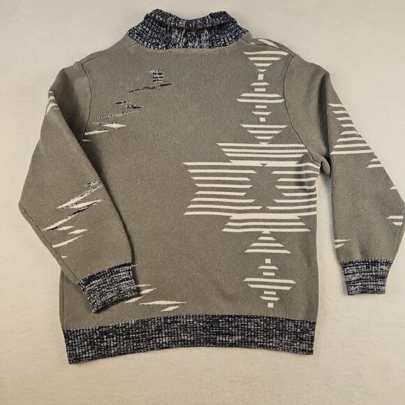 Sun + Stone Pullover Knit Sweater Mens Sz‎ XXL Gray Long Sleeve Cotton Skiing - Picture 8 of 9